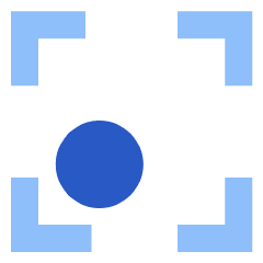 Align Bottom Left Frame Circle Icon from Sharp Flat Set
