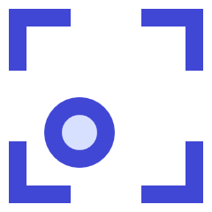 Align Bottom Left Frame Circle Icon from Sharp Duo Set