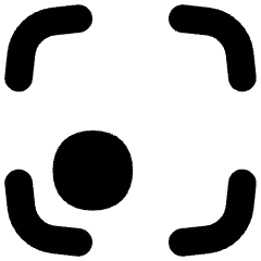 Align Bottom Left Frame Circle Icon from Flex Solid Set