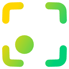 Align Bottom Left Frame Circle Icon from Plump Gradient Set