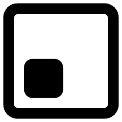 Align Bottom Left Square Icon from Core Remix Set