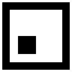 Align Bottom Left Square Icon from Sharp Remix Set