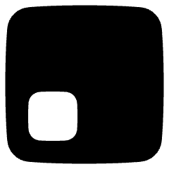 Align Bottom Left Square Icon from Plump Solid Set
