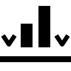 Align Bottom Move Icon from Nova Solid Set