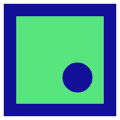 Align Bottom Right Circle Icon from Sharp Pop Set