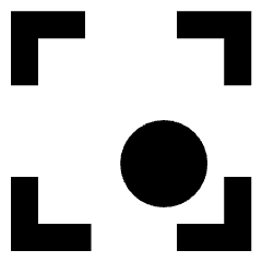 Align Bottom Right Frame Circle Icon from Sharp Solid Set