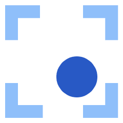 Align Bottom Right Frame Circle Icon from Sharp Flat Set