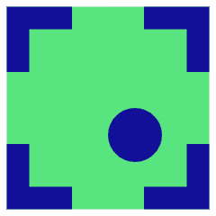 Align Bottom Right Frame Circle Icon from Sharp Pop Set