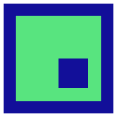 Align Bottom Right Square Icon from Sharp Pop Set