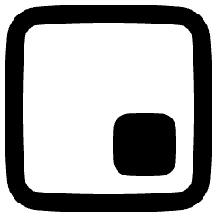 Align Bottom Right Square Icon from Plump Remix Set