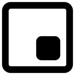 Align Bottom Right Square Icon from Core Remix Set