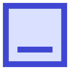 Align Bottom Square Icon from Sharp Duo Set