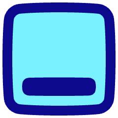 Align Bottom Square Icon from Plump Pop Set