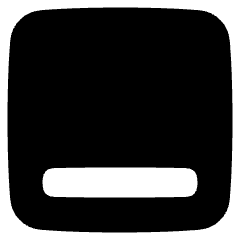 Align Bottom Square Icon from Plump Solid Set