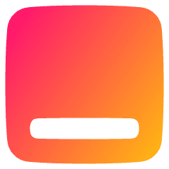 Align Bottom Square Icon from Plump Gradient Set