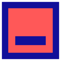 Align Bottom Square Icon from Sharp Pop Set
