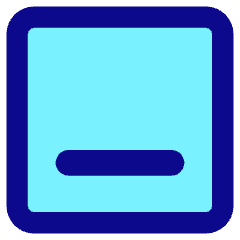 Align Bottom Square Icon from Core Pop Set