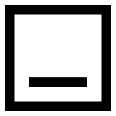 Align Bottom Square Icon from Sharp Line Set