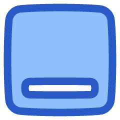 Align Bottom Square Icon from Plump Duo Set