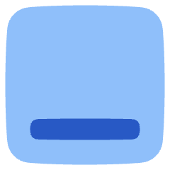 Align Bottom Square Icon from Plump Flat Set