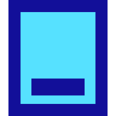 Align Bottom Vertical Icon from Sharp Pop Set