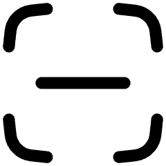 Align Center Horizontal Frame Icon from Flex Line Set