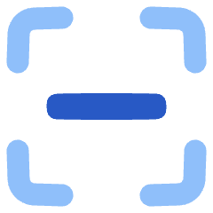 Align Center Horizontal Frame Icon from Plump Flat Set