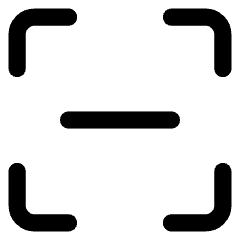 Align Center Horizontal Frame Icon from Core Line Set