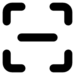 Align Center Horizontal Frame Icon from Core Solid Set