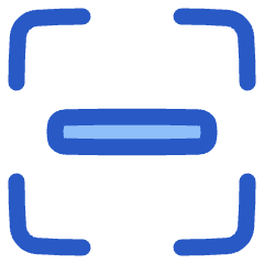 Align Center Horizontal Frame Icon from Plump Duo Set