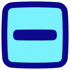 Align Center Horizontal Square Icon from Plump Pop Set