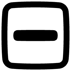 Align Center Horizontal Square Icon from Plump Remix Set