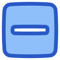 Align Center Horizontal Square Icon from Plump Duo Set