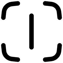 Align Center Vertical Frame Icon from Flex Line Set