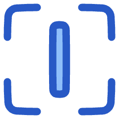 Align Center Vertical Frame Icon from Plump Duo Set