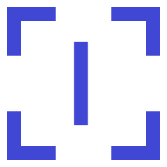 Align Center Vertical Frame Icon from Sharp Duo Set