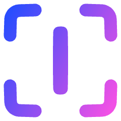 Align Center Vertical Frame Icon from Plump Gradient Set