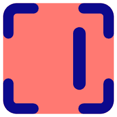 Align Center Vertical Frame Icon from Core Pop Set