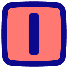 Align Center Vertical Square Icon from Plump Pop Set
