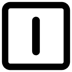 Align Center Vertical Square Icon from Core Remix Set