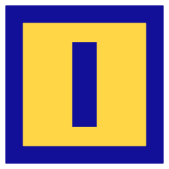 Align Center Vertical Square Icon from Sharp Pop Set