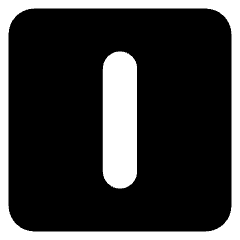 Align Center Vertical Square Icon from Core Solid Set