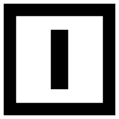Align Center Vertical Square Icon from Sharp Remix Set