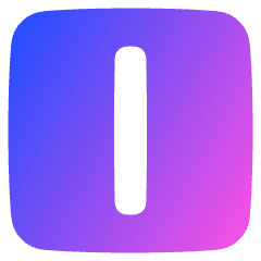 Align Center Vertical Square Icon from Plump Gradient Set