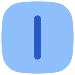 Align Center Vertical Square Icon from Flex Flat Set