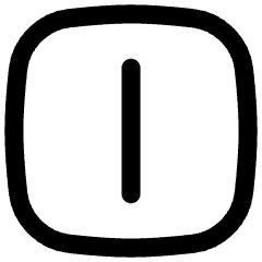Align Center Vertical Square Icon from Flex Line Set