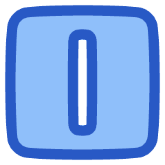 Align Center Vertical Square Icon from Plump Duo Set