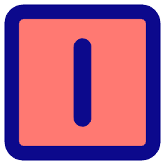 Align Center Vertical Square Icon from Core Pop Set
