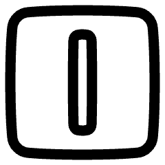 Align Center Vertical Square Icon from Plump Line Set