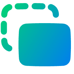 Align Front 2 Icon from Plump Gradient Set